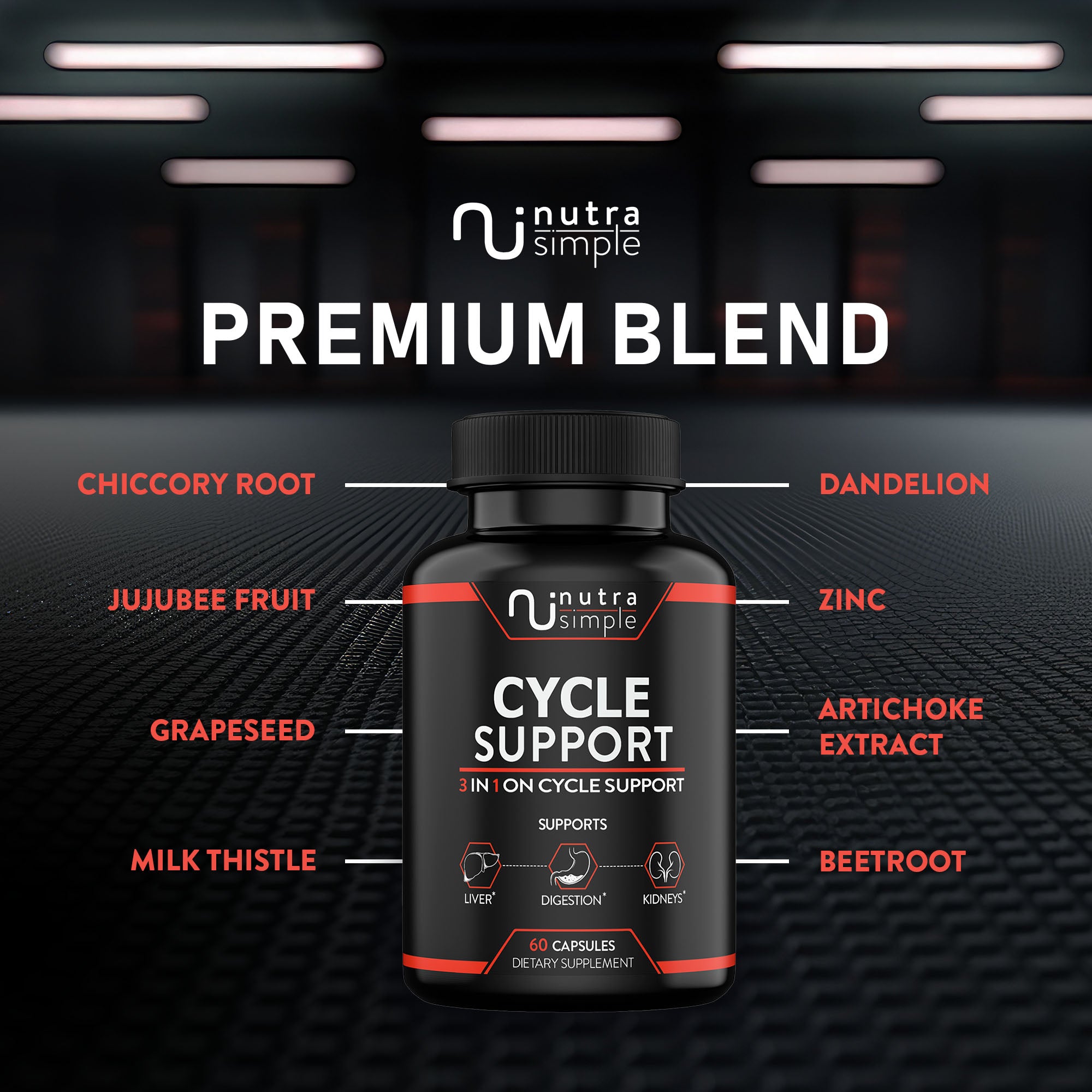 On Cycle Support Supplement - 60 Capsules