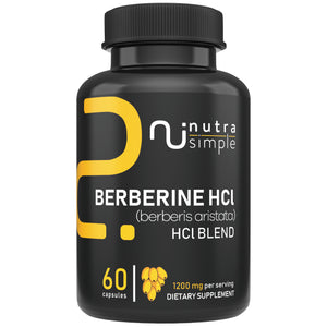 Berberine HCL 1200mg - 60 Capsules