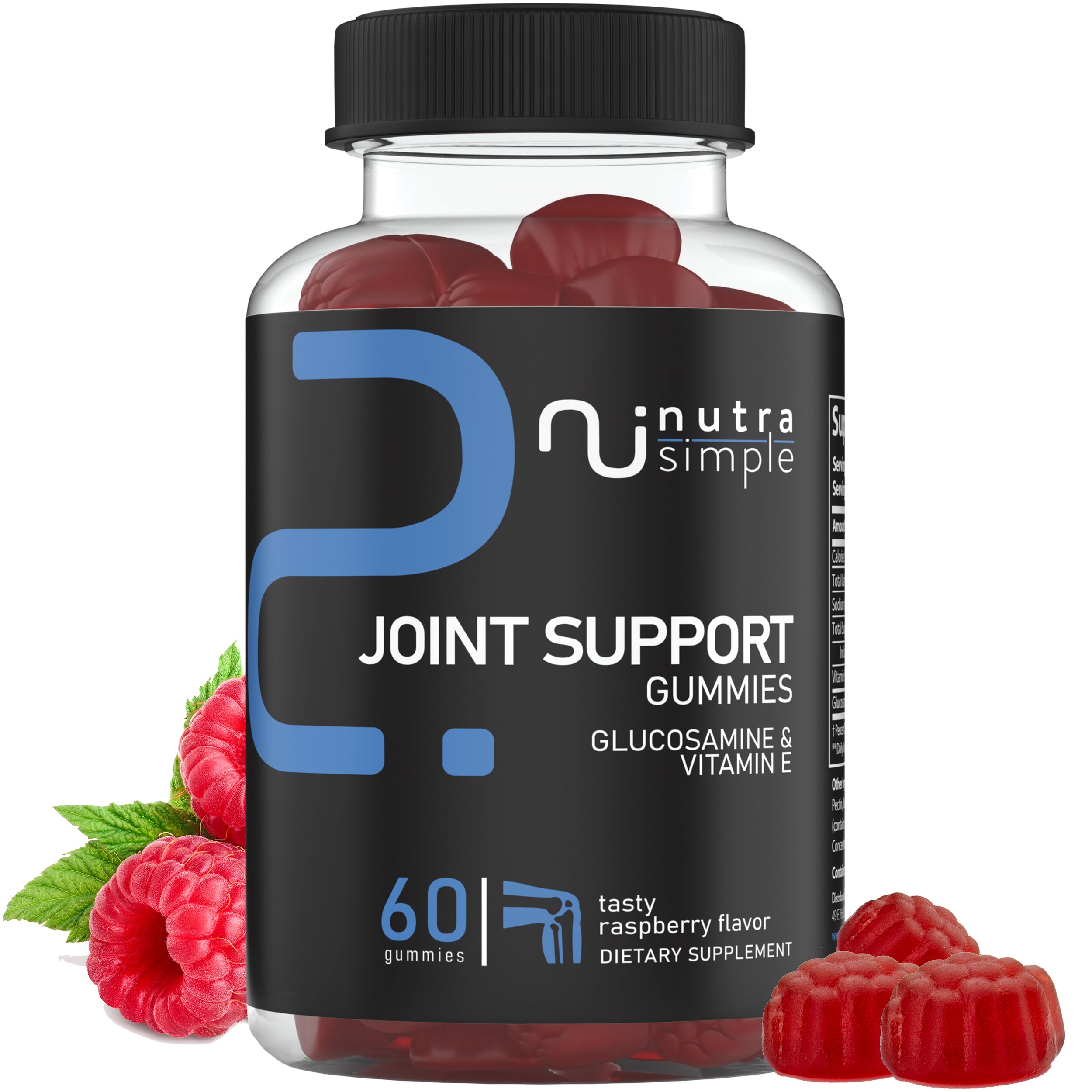 Joint Support Gummies with Glucosamine & Vitamin E - 60 Gummies
