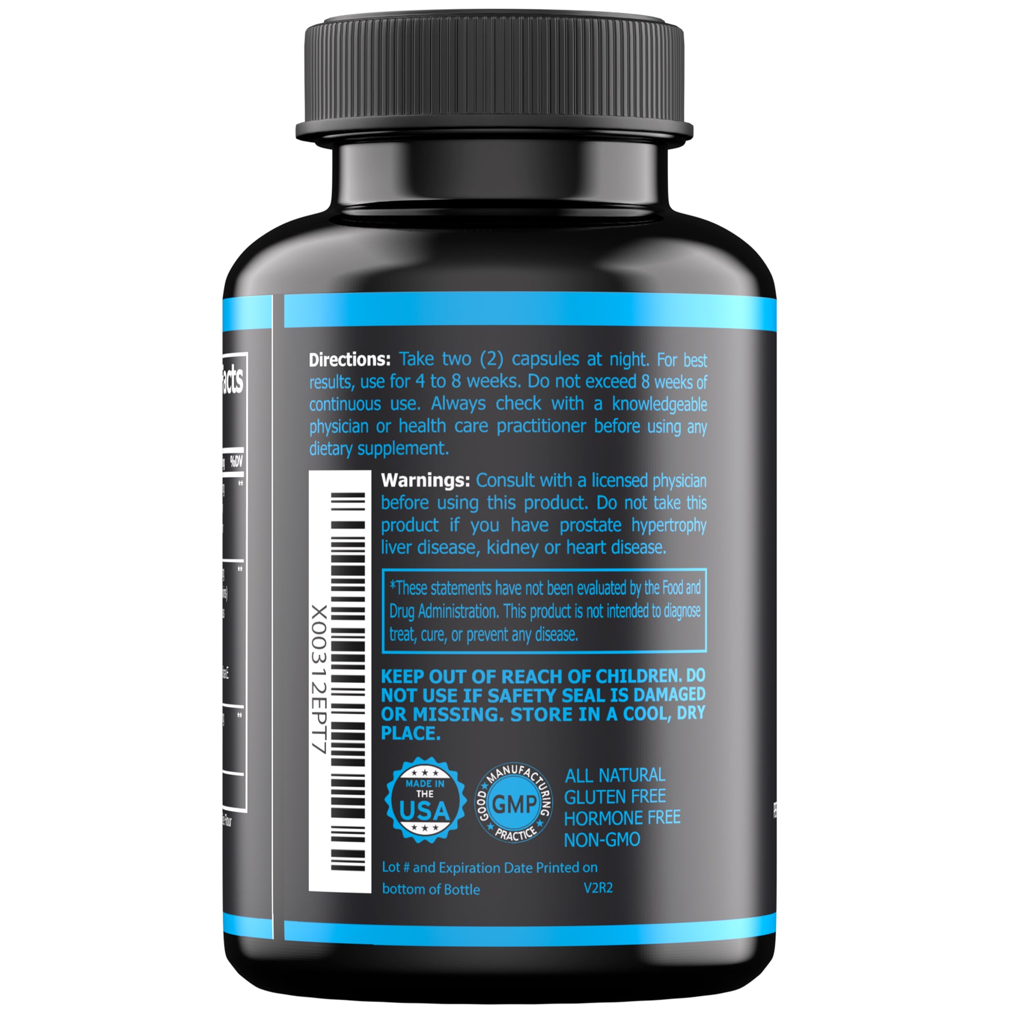 PCT Supplement For Men, 3-in-1 Post Cycle Support - 60 Capsules