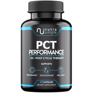 PCT Supplement For Men, 3-in-1 Post Cycle Support - 60 Capsules